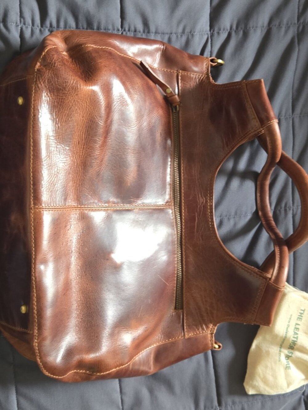 Genuine leather bag laptop